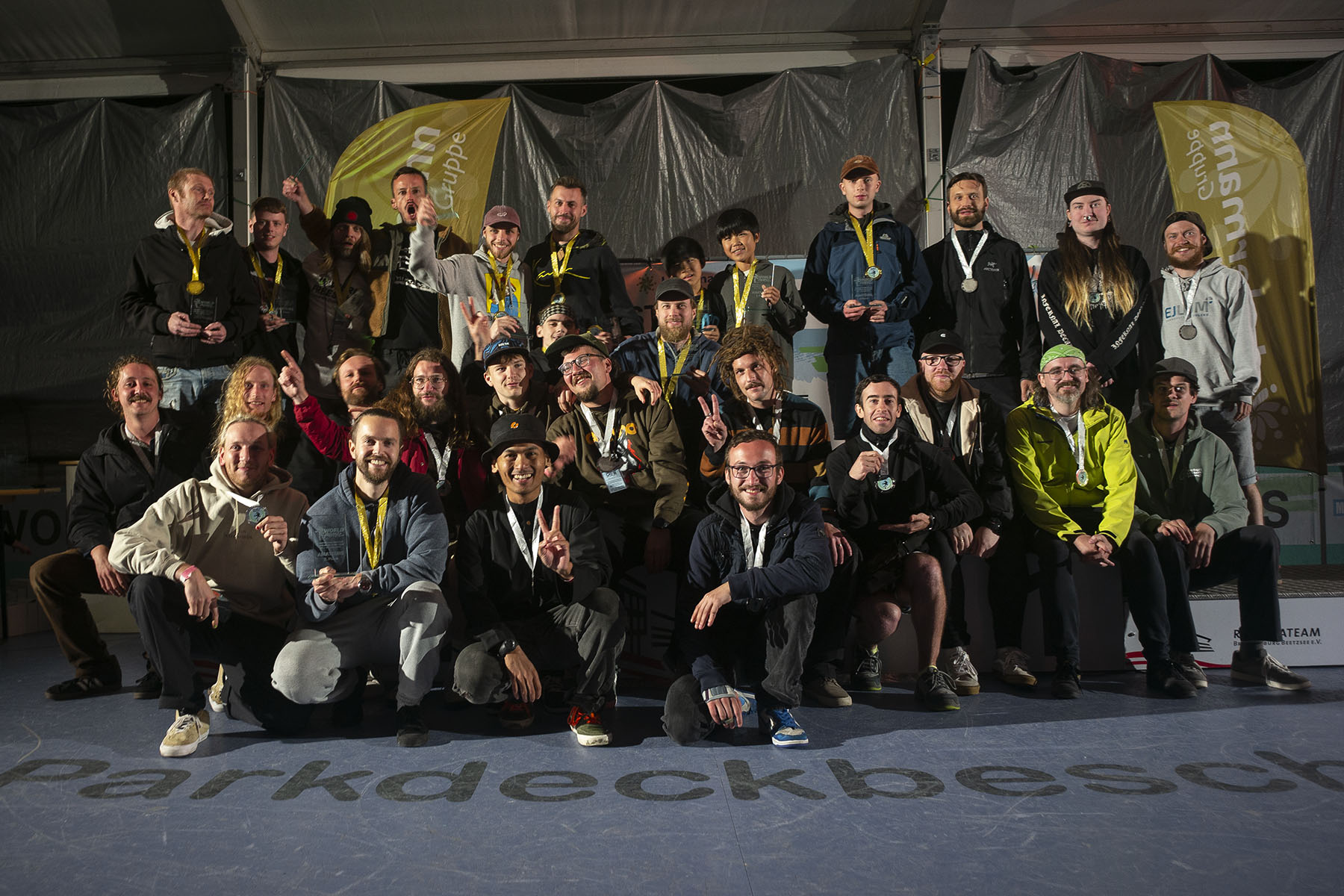 Amateur Division Group Photo at World Freestyle 2025 - Photo by Tony Gale